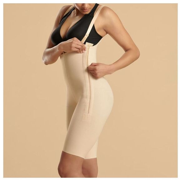 Marena Recovery Women’s Short Length Beige Reinforced Compression Girdle Layered - Picture 14 of 15